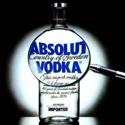 Werbung für Absolut Wodka